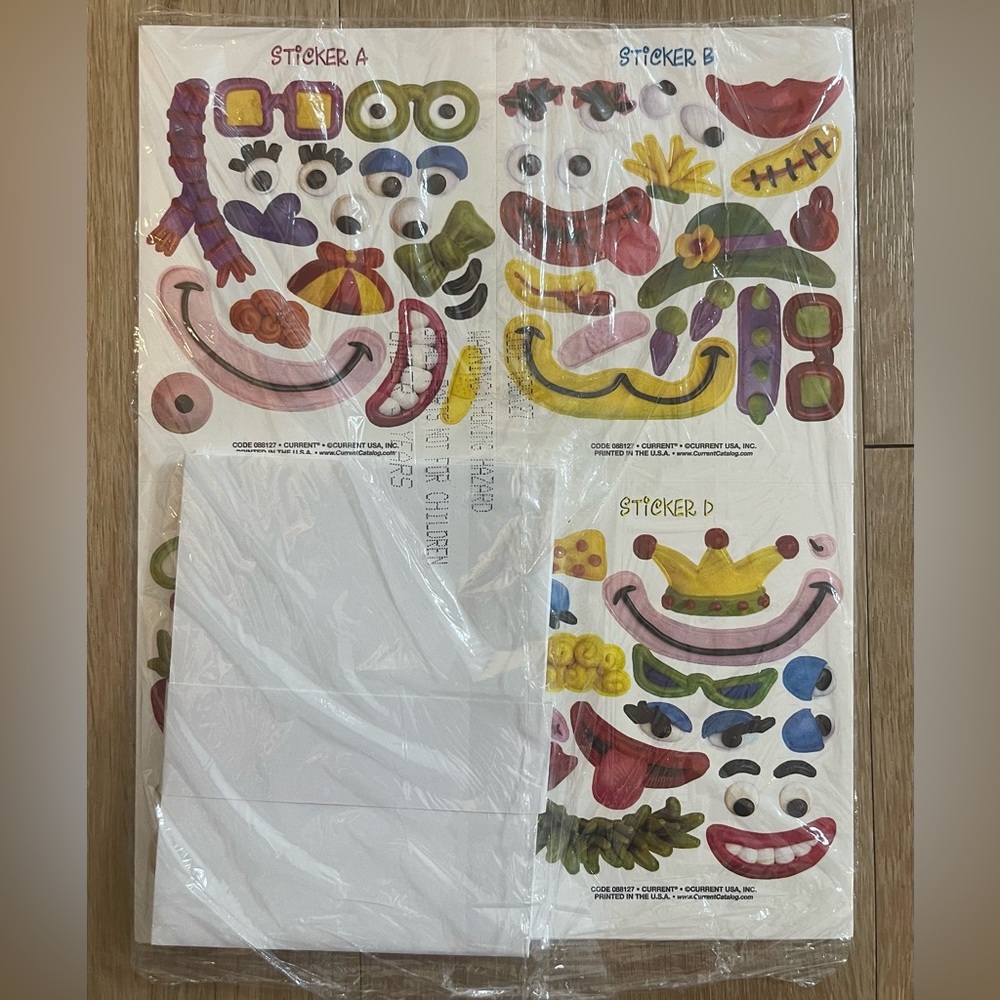 Silly Faces Scrapbooking Stickers